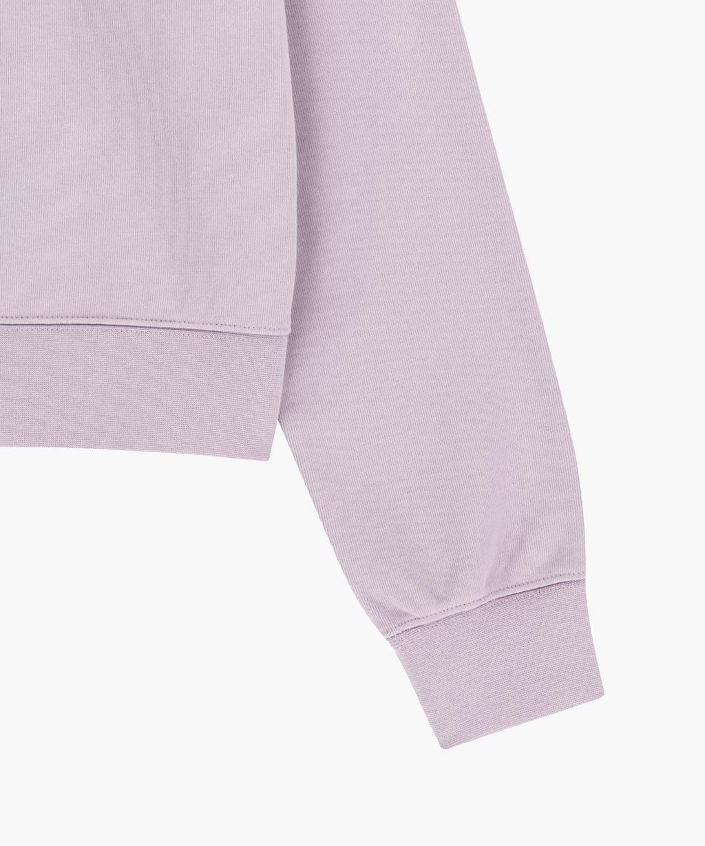 W CLASSIC LOGO CROP SWEATSHIRT lavender