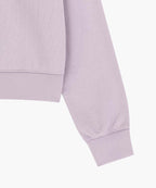 W CLASSIC LOGO CROP SWEATSHIRT lavender