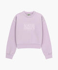 W CLASSIC LOGO CROP SWEATSHIRT lavender