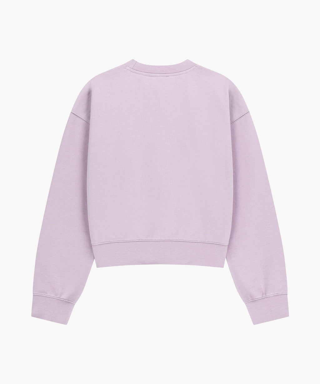 W CLASSIC LOGO CROP SWEATSHIRT lavender