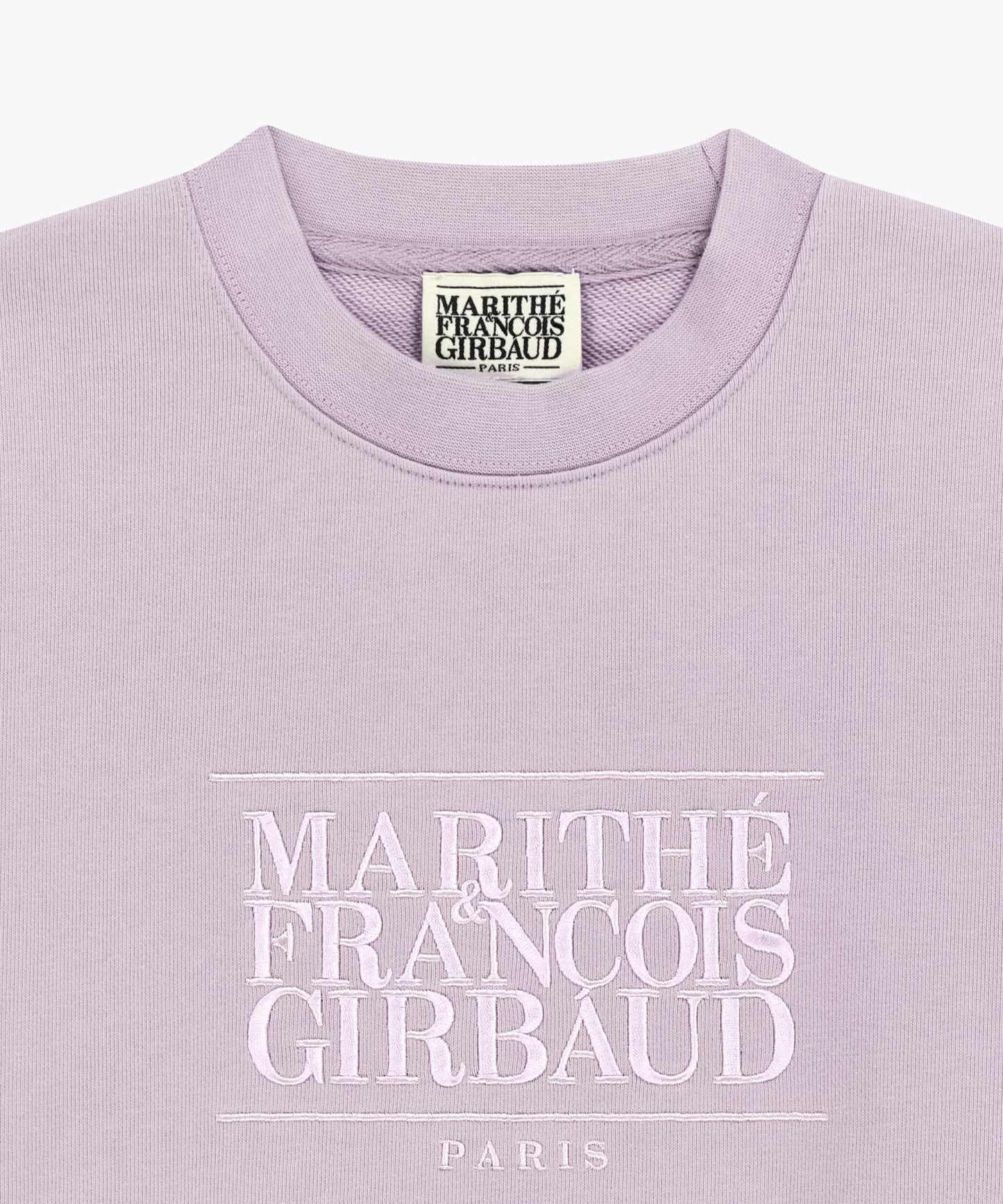 W CLASSIC LOGO CROP SWEATSHIRT lavender