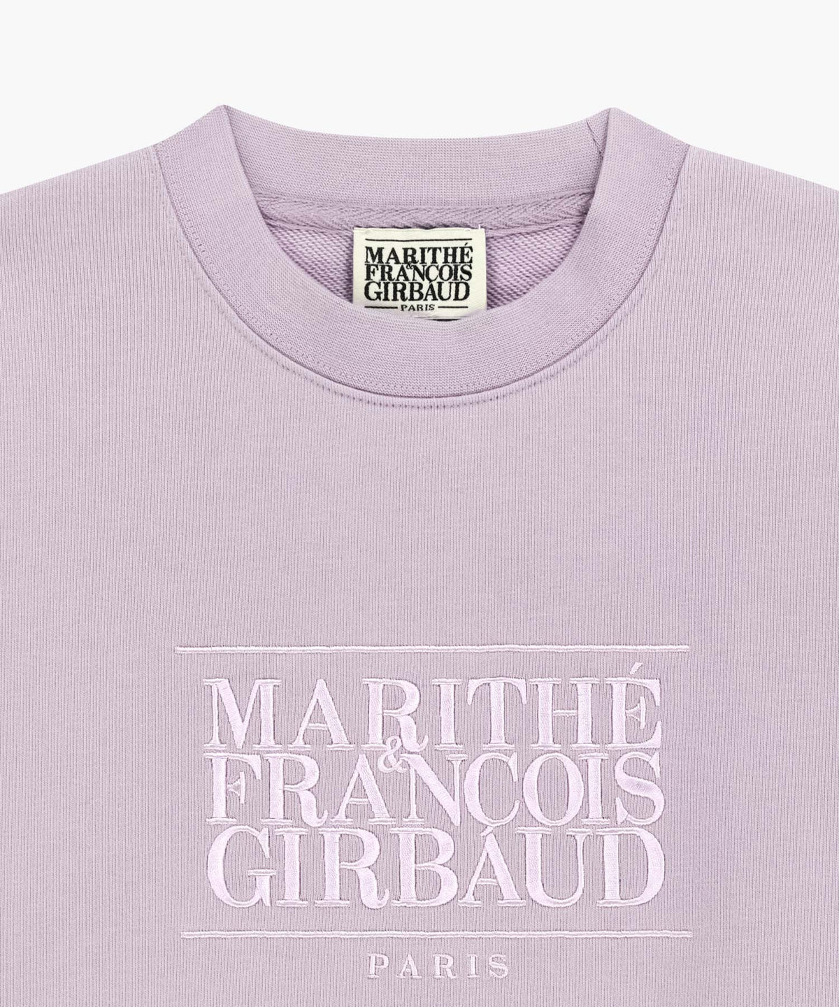 W CLASSIC LOGO CROP SWEATSHIRT lavender