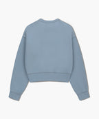 W CLASSIC LOGO CROP SWEATSHIRT sky blue