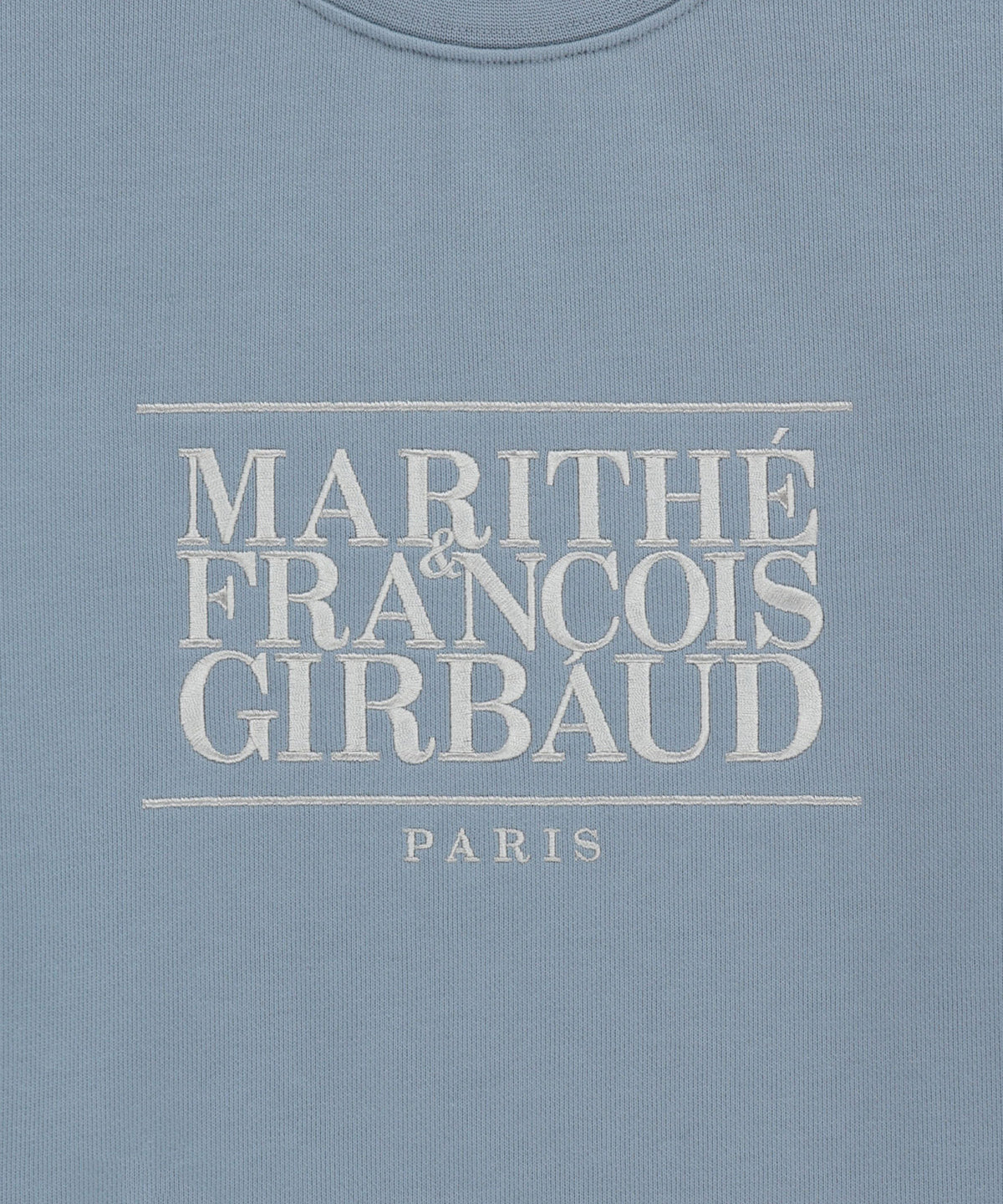 W CLASSIC LOGO CROP SWEATSHIRT sky blue