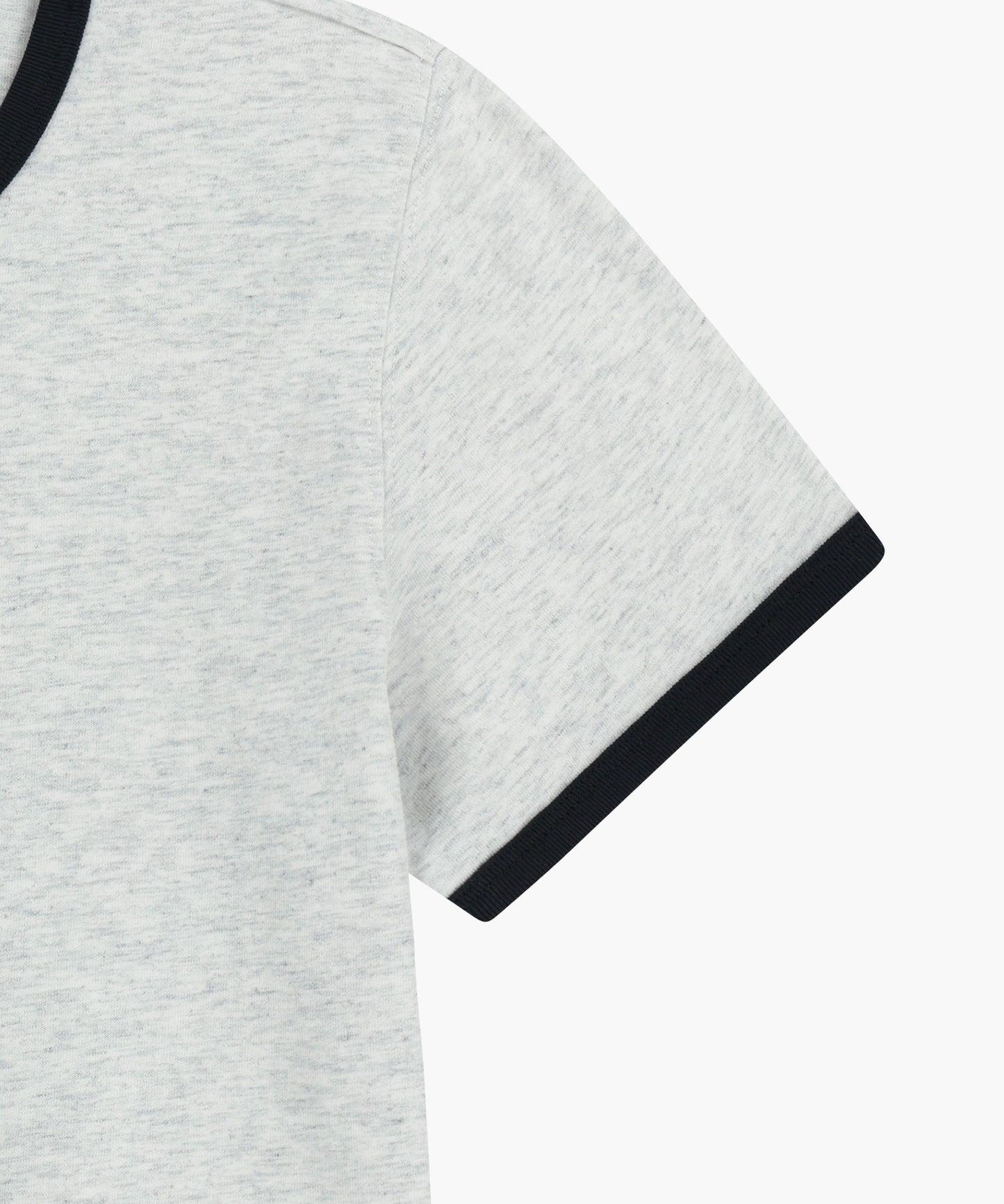 W CLASSIC LOGO RINGER TEE light heather gray
