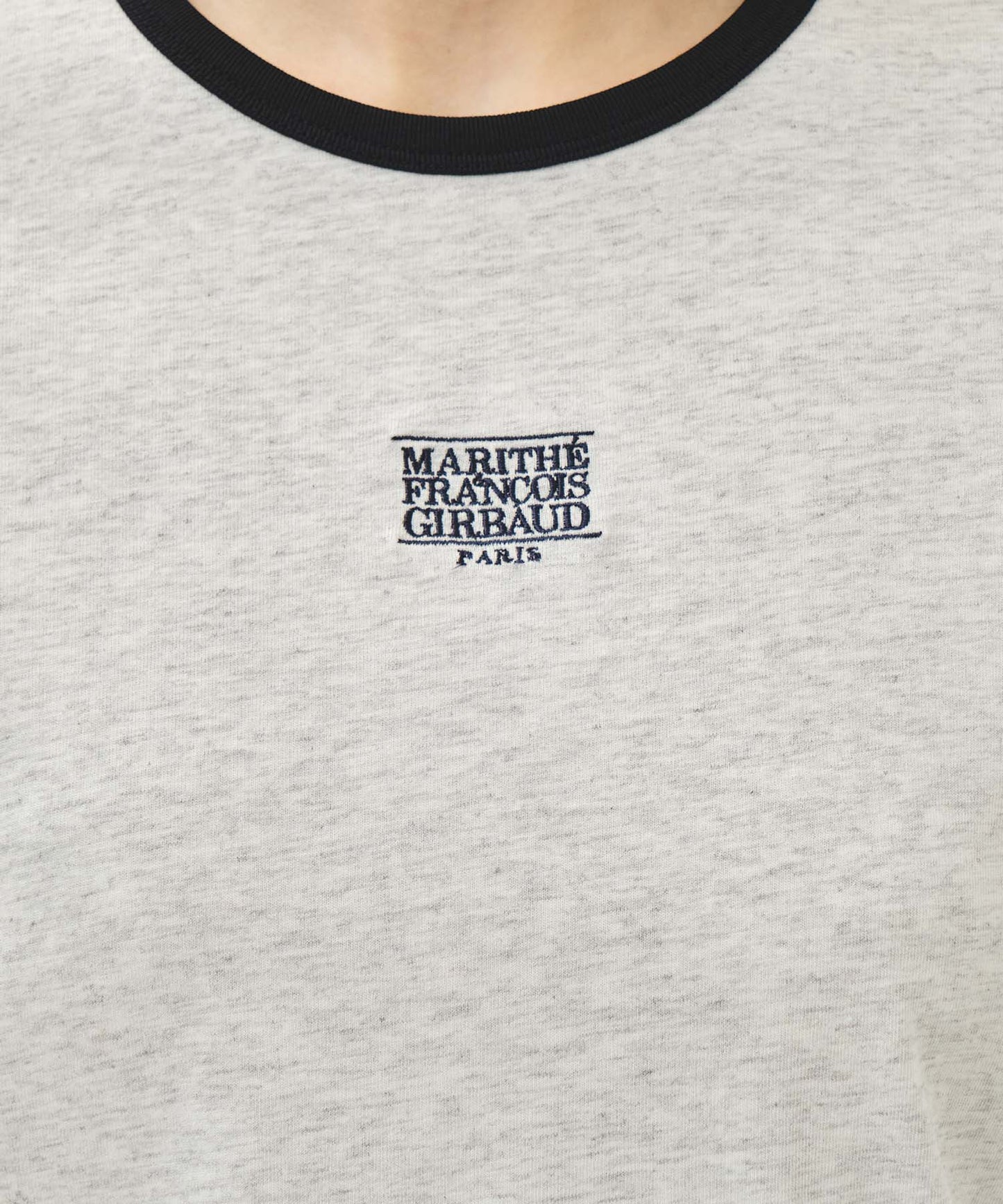 W CLASSIC LOGO RINGER TEE light heather gray