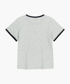 W CLASSIC LOGO RINGER TEE light heather gray
