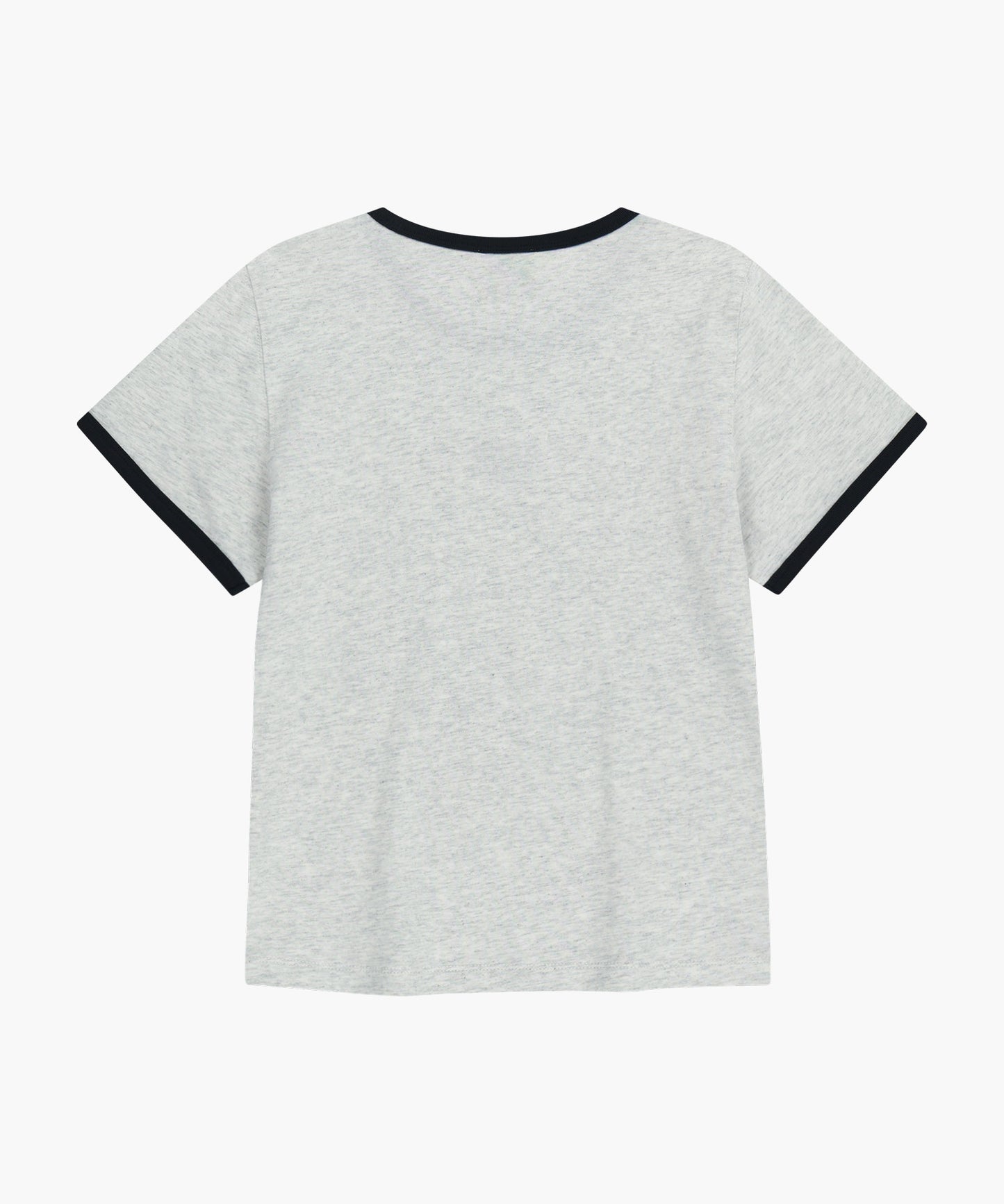 W CLASSIC LOGO RINGER TEE light heather gray