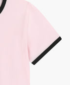 W CLASSIC LOGO RINGER TEE light pink