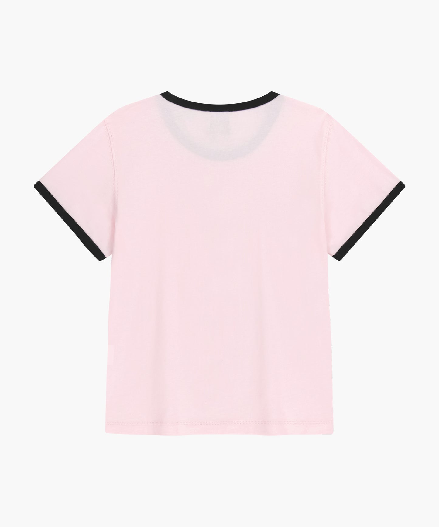 W CLASSIC LOGO RINGER TEE light pink