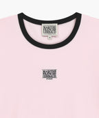 W CLASSIC LOGO RINGER TEE light pink