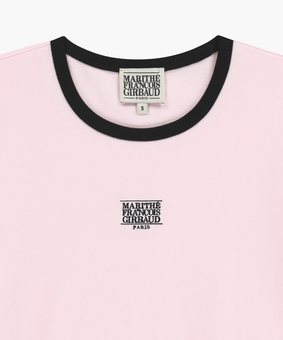 W CLASSIC LOGO RINGER TEE light pink