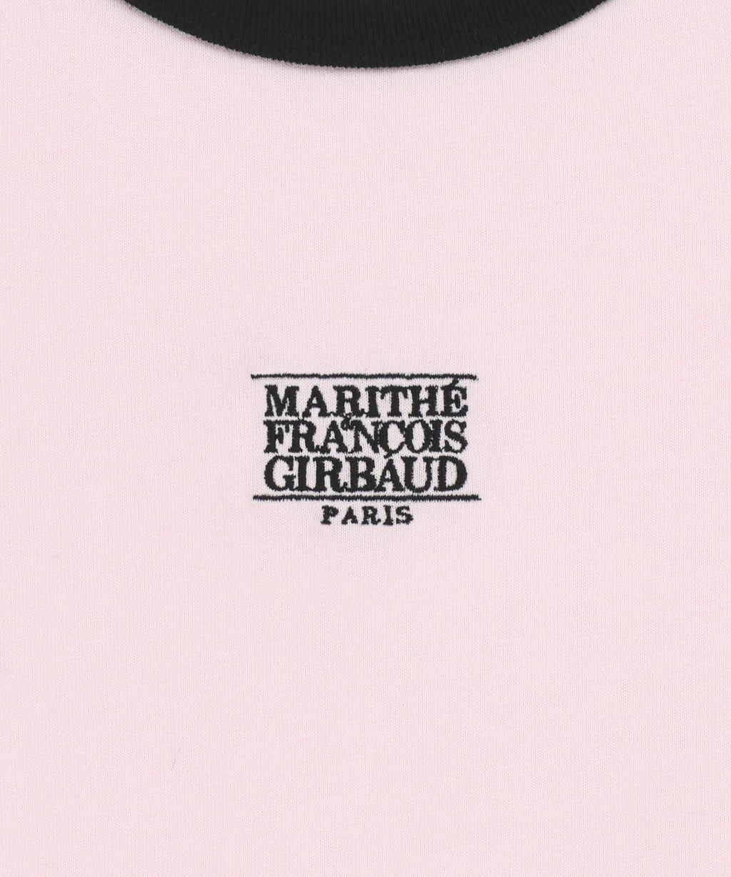 W CLASSIC LOGO RINGER TEE light pink
