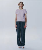 W CLASSIC LOGO RINGER TEE light purple