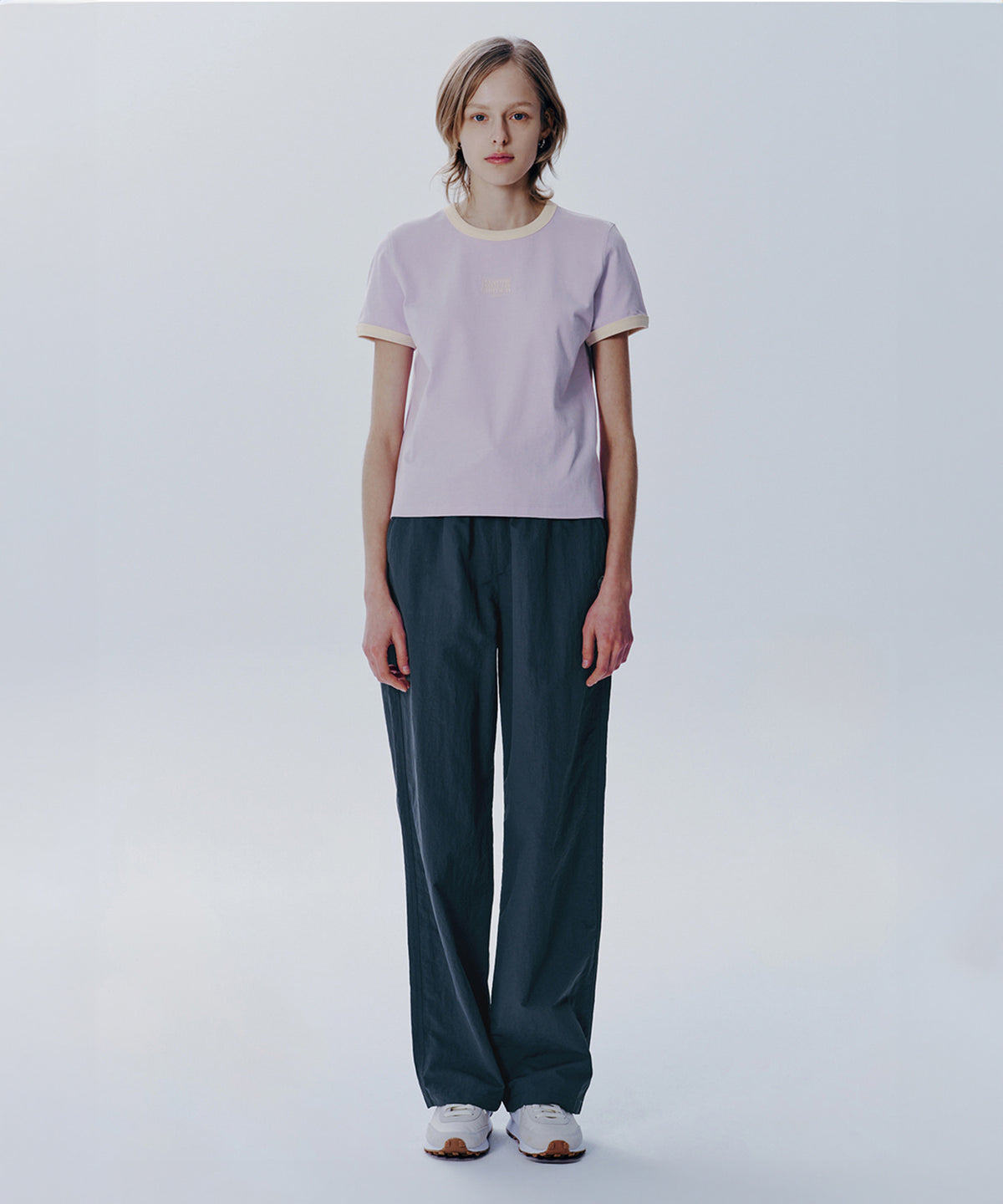 W CLASSIC LOGO RINGER TEE light purple