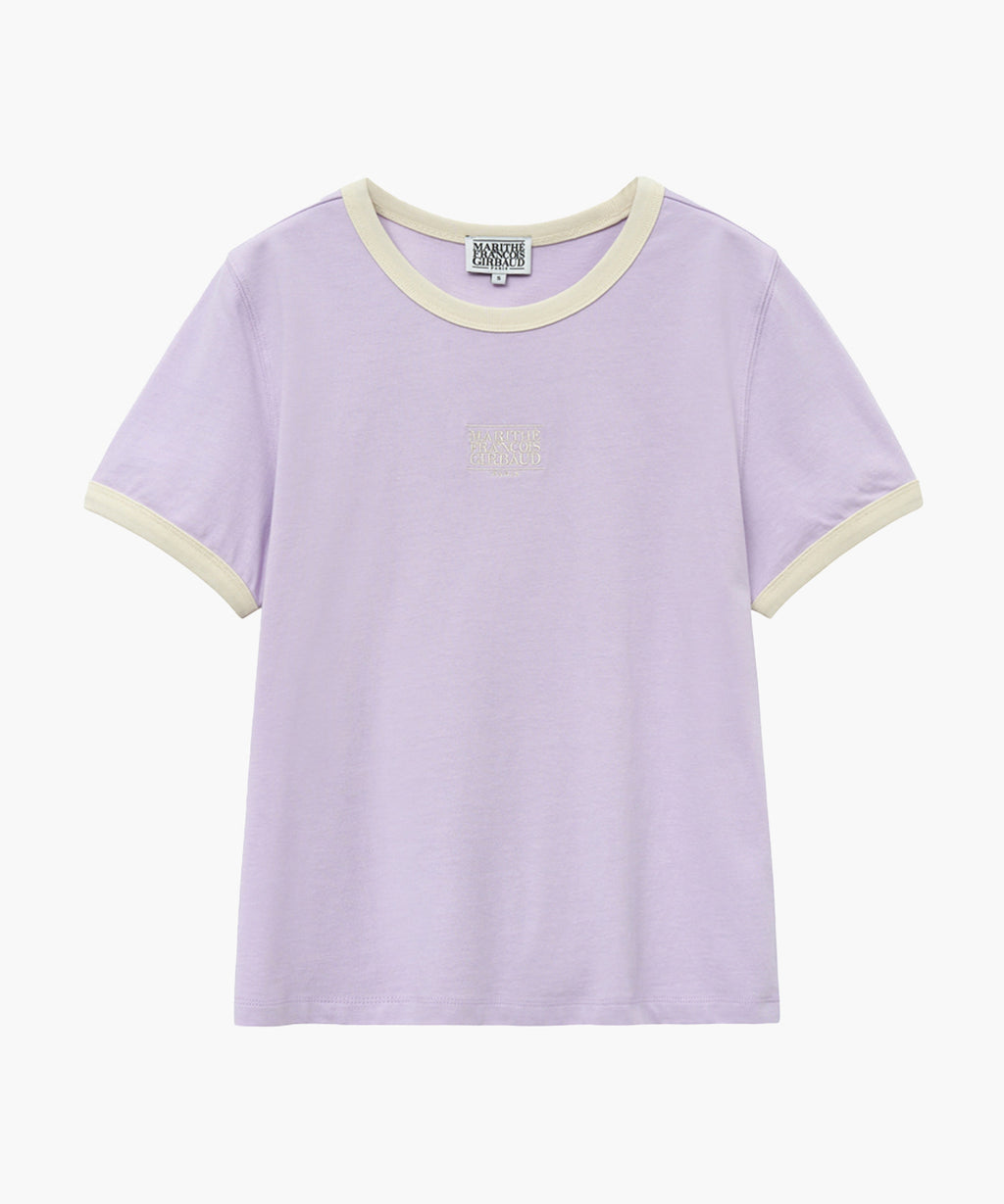 W CLASSIC LOGO RINGER TEE light purple