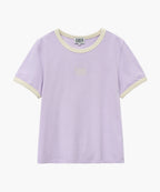 W CLASSIC LOGO RINGER TEE light purple