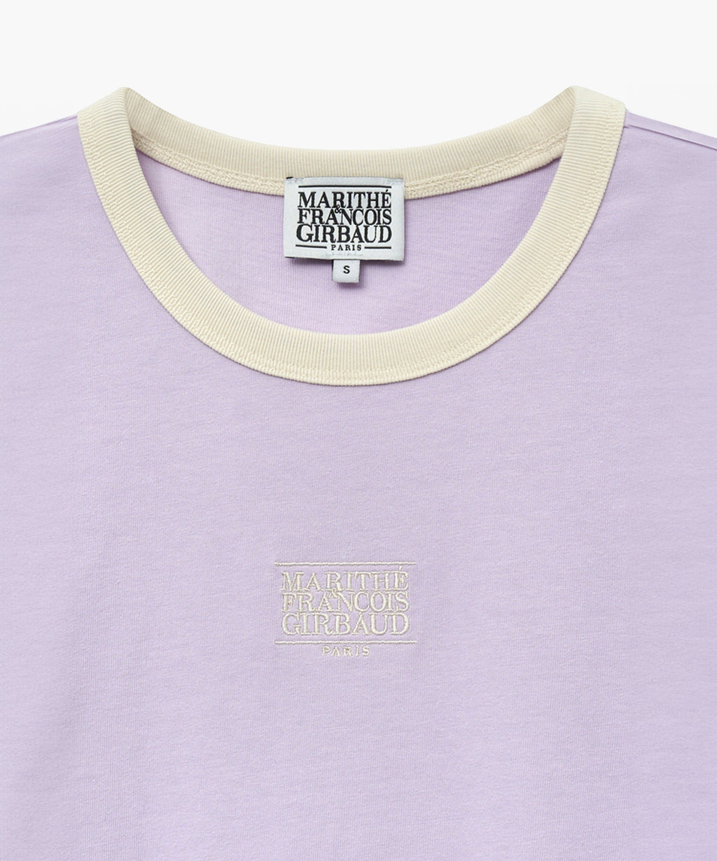W CLASSIC LOGO RINGER TEE light purple