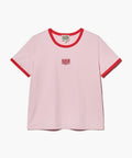 W CLASSIC LOGO RINGER TEE pink
