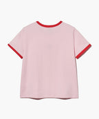 W CLASSIC LOGO RINGER TEE pink