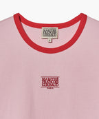 W CLASSIC LOGO RINGER TEE pink