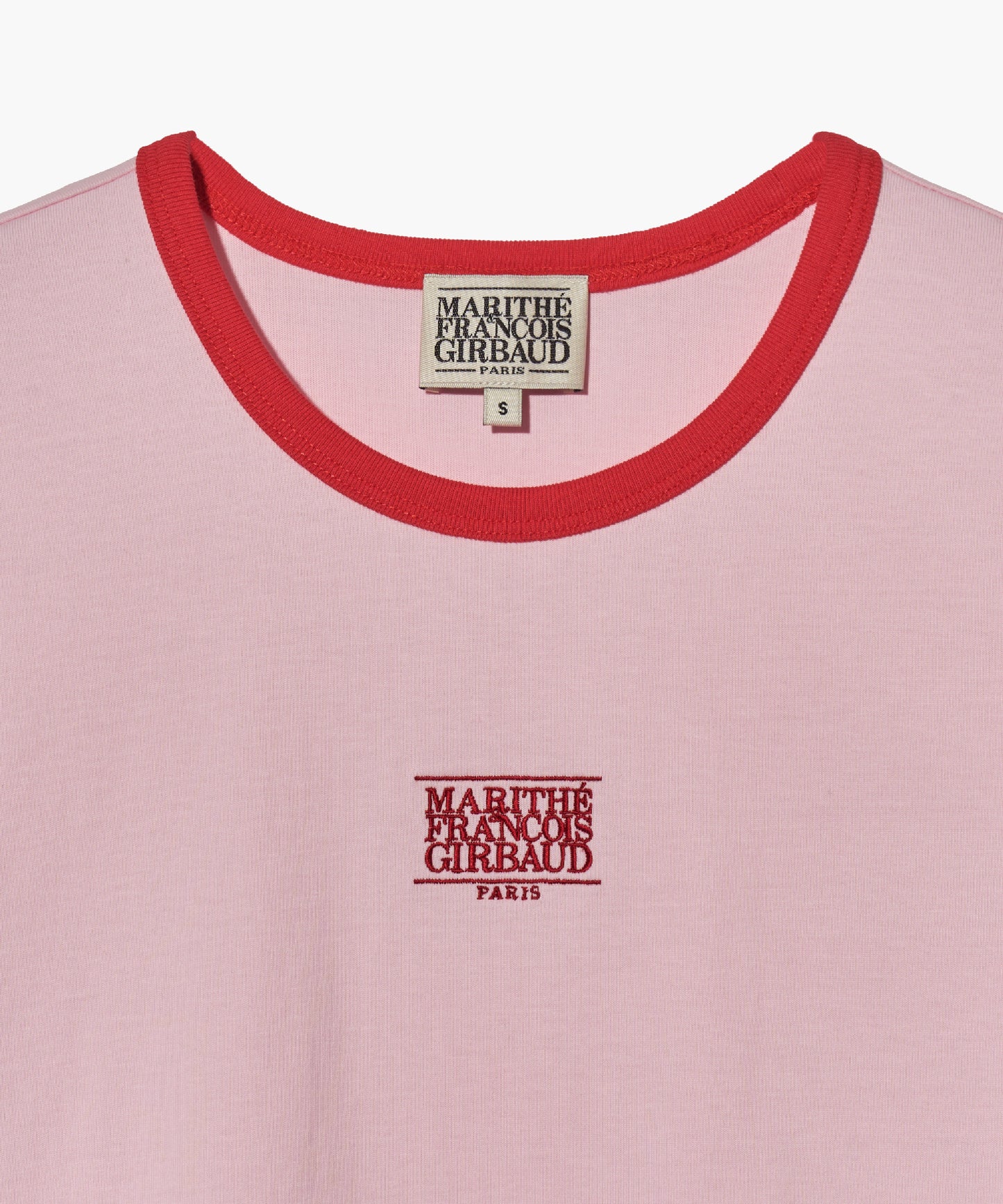W CLASSIC LOGO RINGER TEE pink