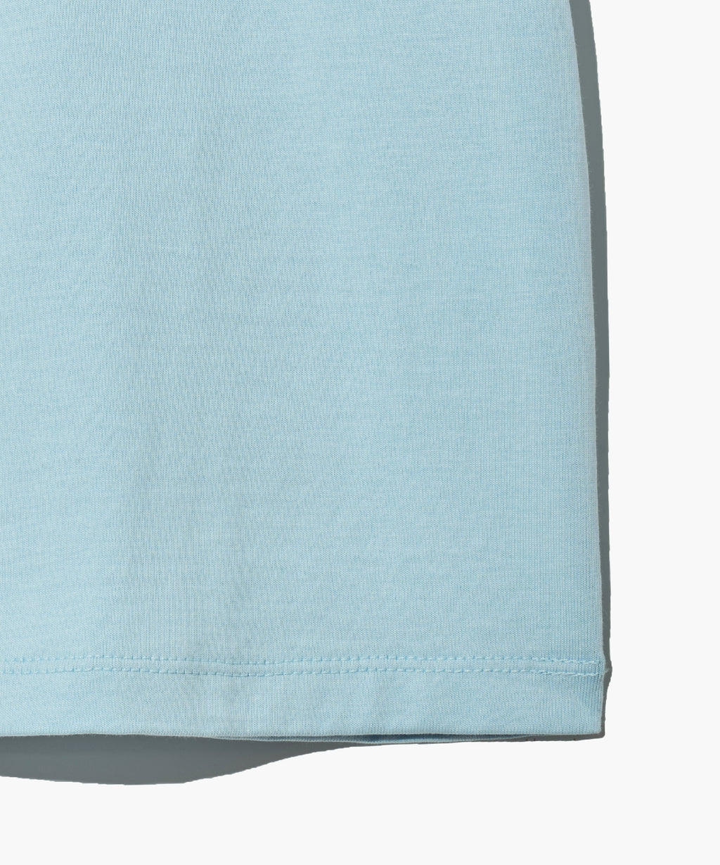 W CLASSIC LOGO RINGER TEE sky blue