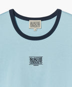 W CLASSIC LOGO RINGER TEE sky blue