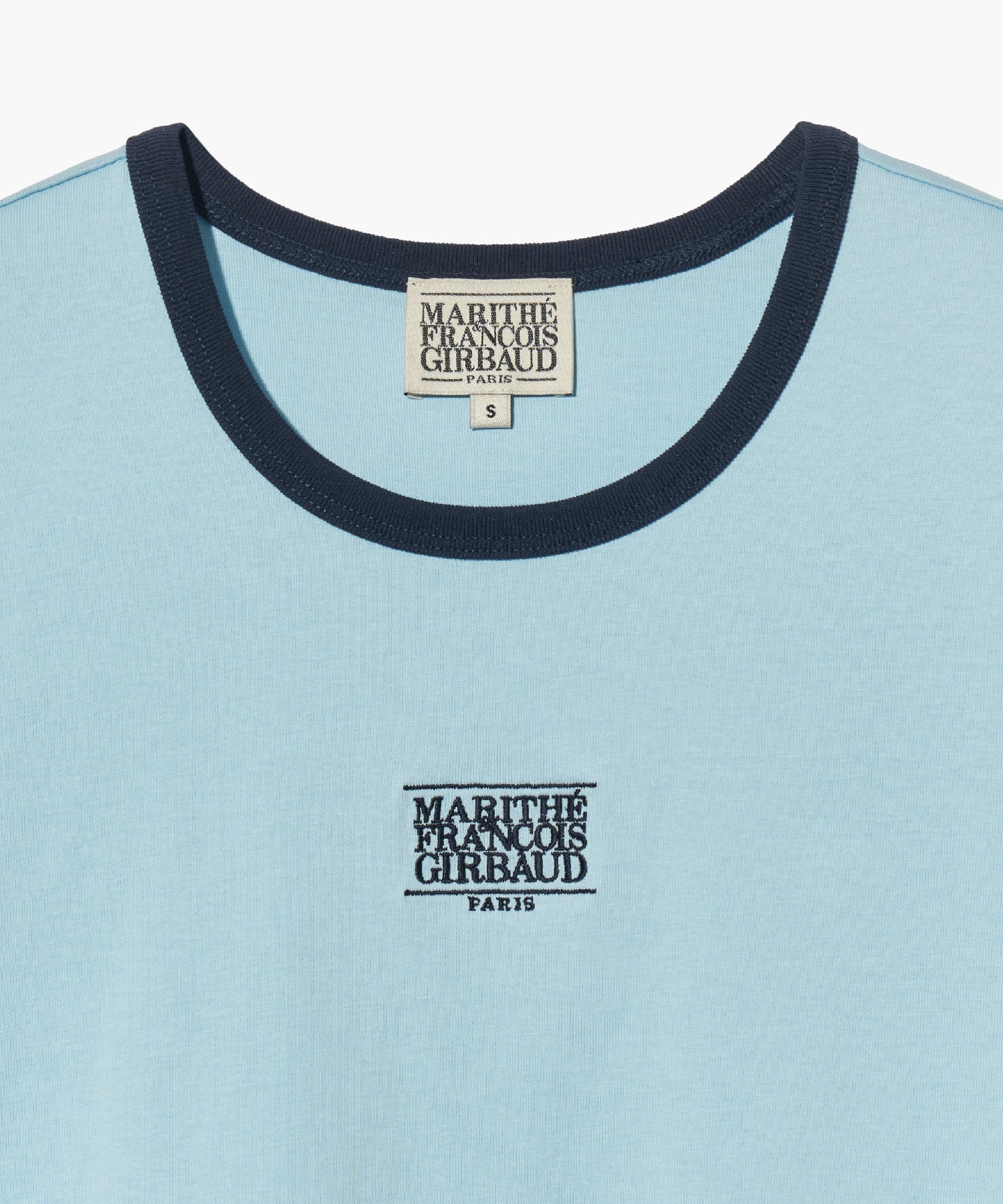 W CLASSIC LOGO RINGER TEE sky blue
