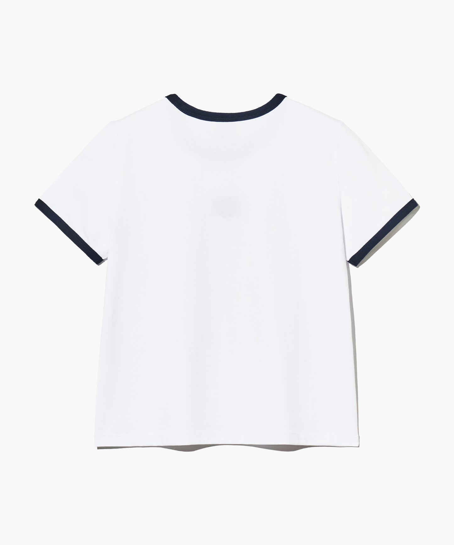 W CLASSIC LOGO RINGER TEE white