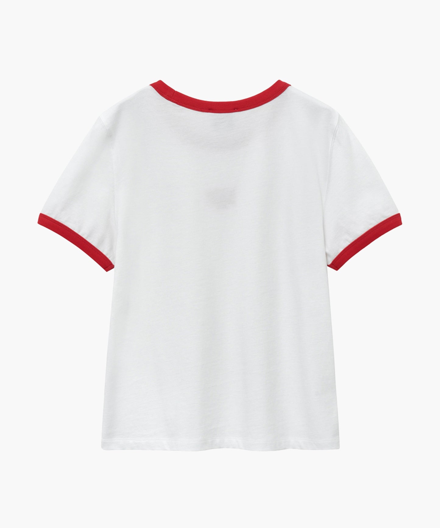 W CLASSIC LOGO RINGER TEE white/red