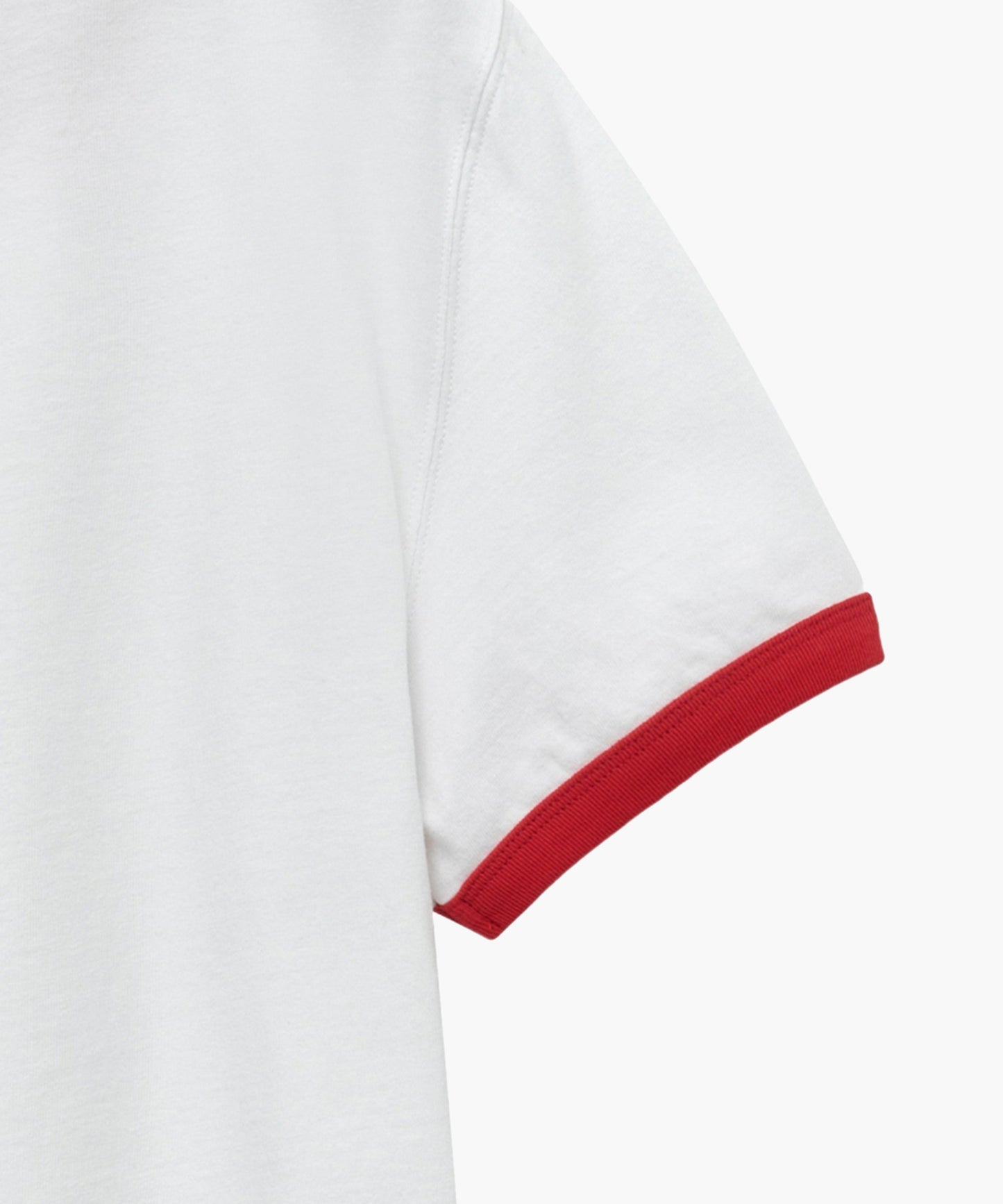 W CLASSIC LOGO RINGER TEE white/red