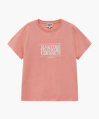 W CLASSIC LOGO TEE coral pink