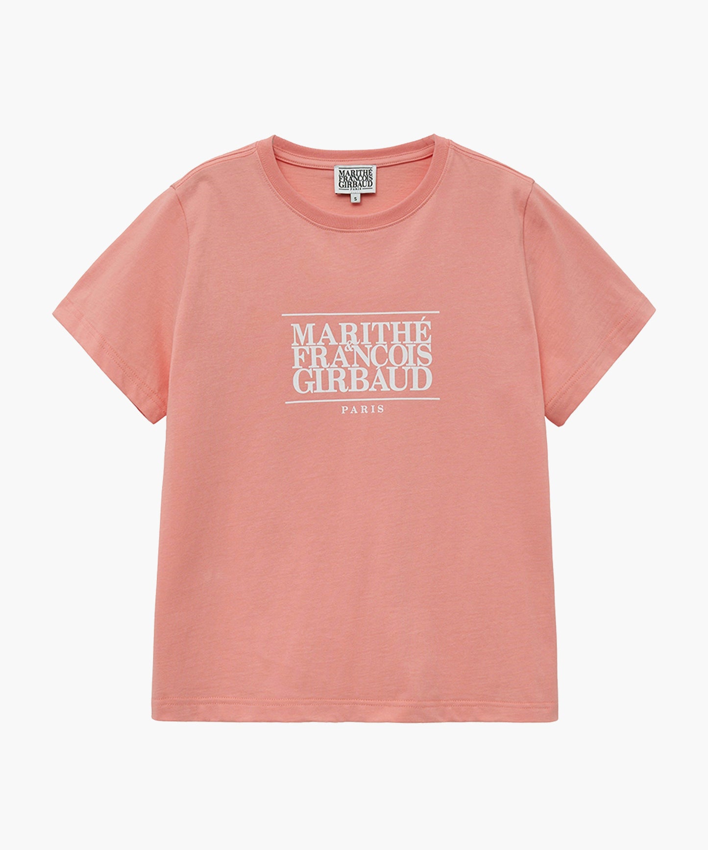 W CLASSIC LOGO TEE coral pink