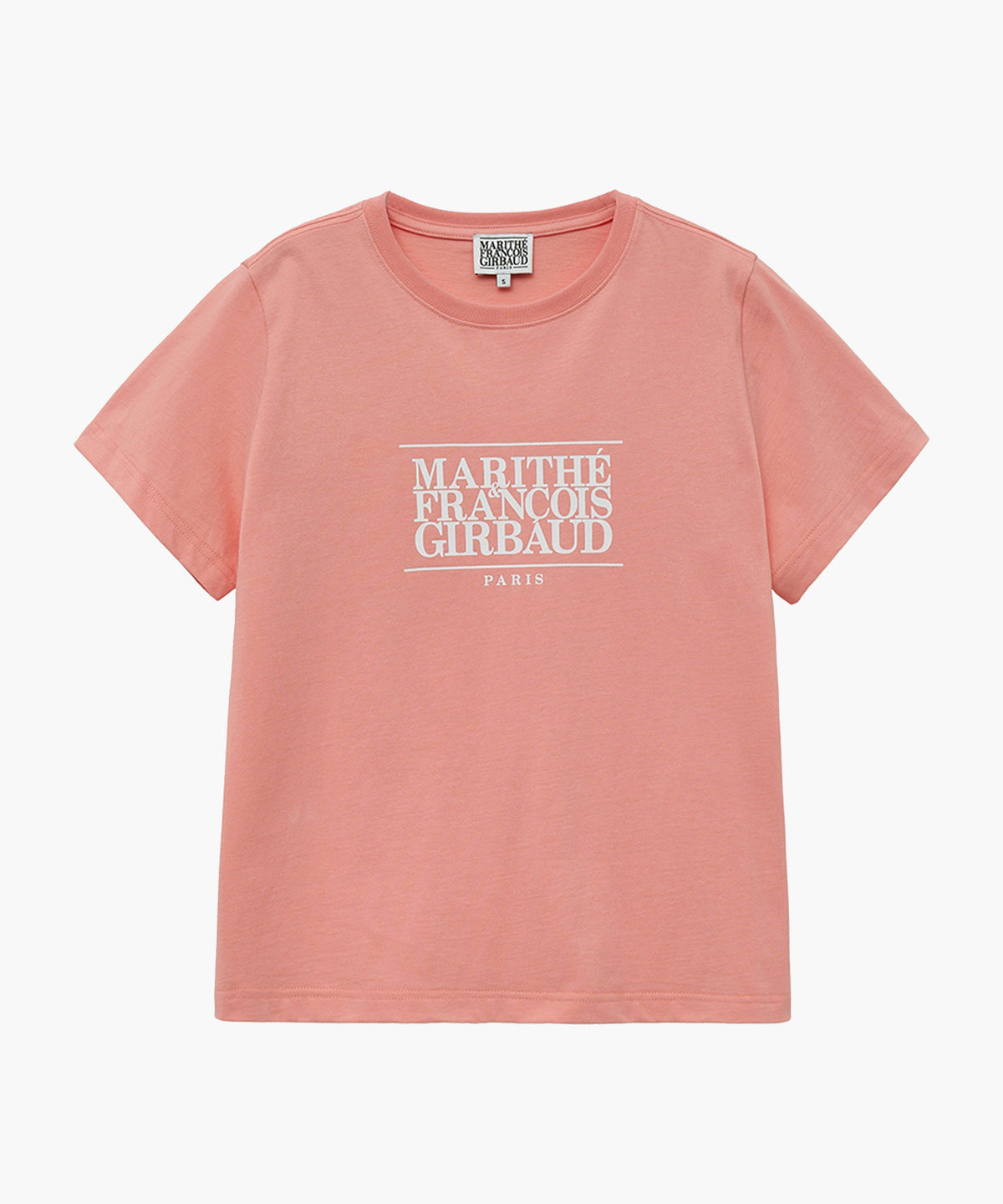 W CLASSIC LOGO TEE coral pink