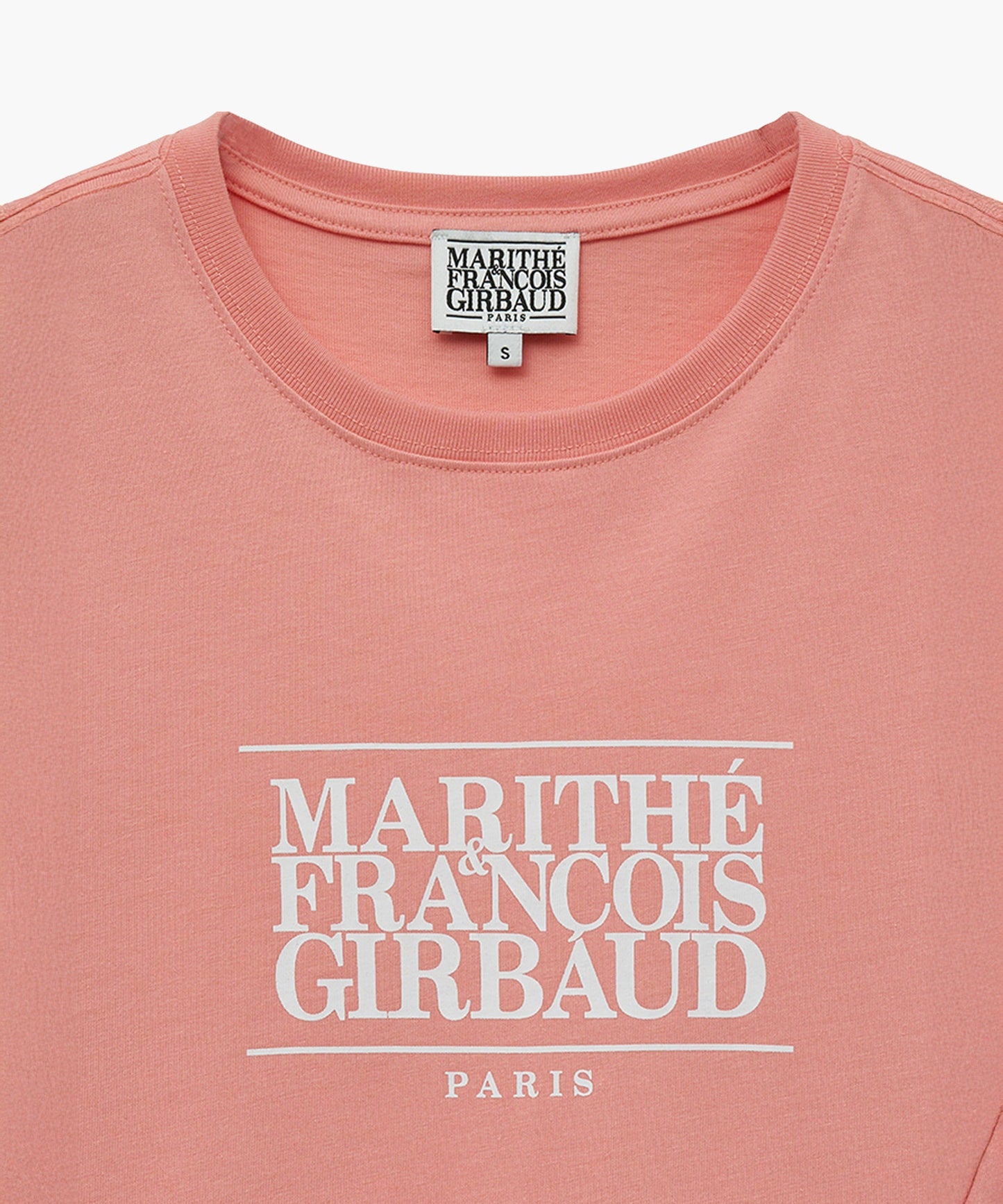 W CLASSIC LOGO TEE coral pink