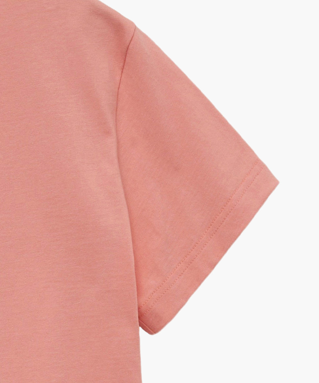W CLASSIC LOGO TEE coral pink