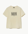 W CLASSIC LOGO TEE cream