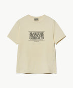 W CLASSIC LOGO TEE cream