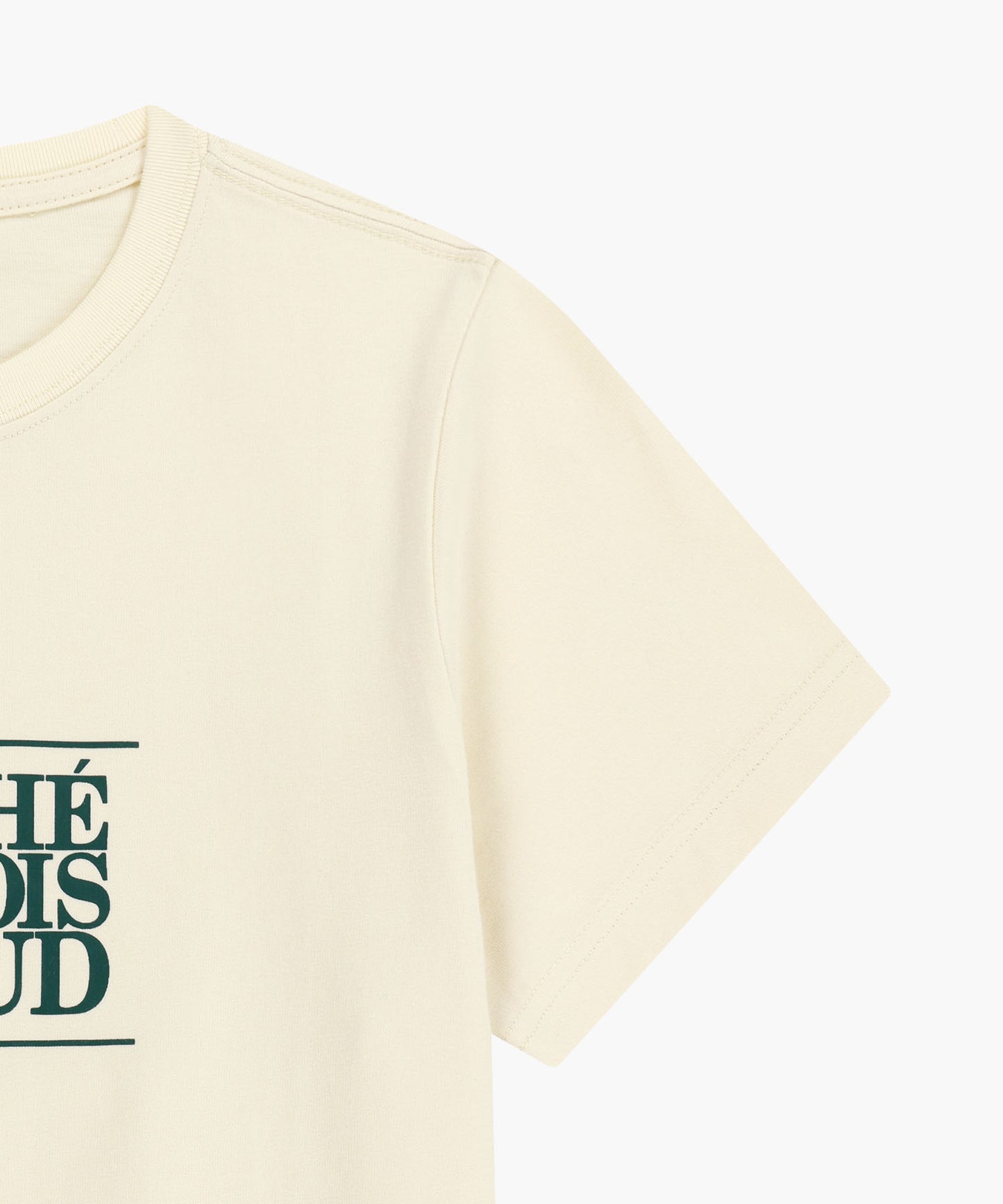 W CLASSIC LOGO TEE cream / green