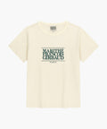 W CLASSIC LOGO TEE cream / green