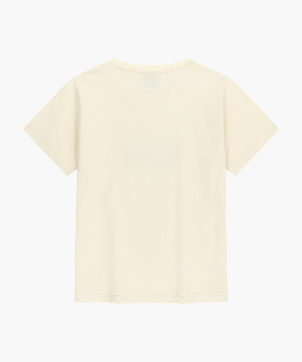 W CLASSIC LOGO TEE cream / green