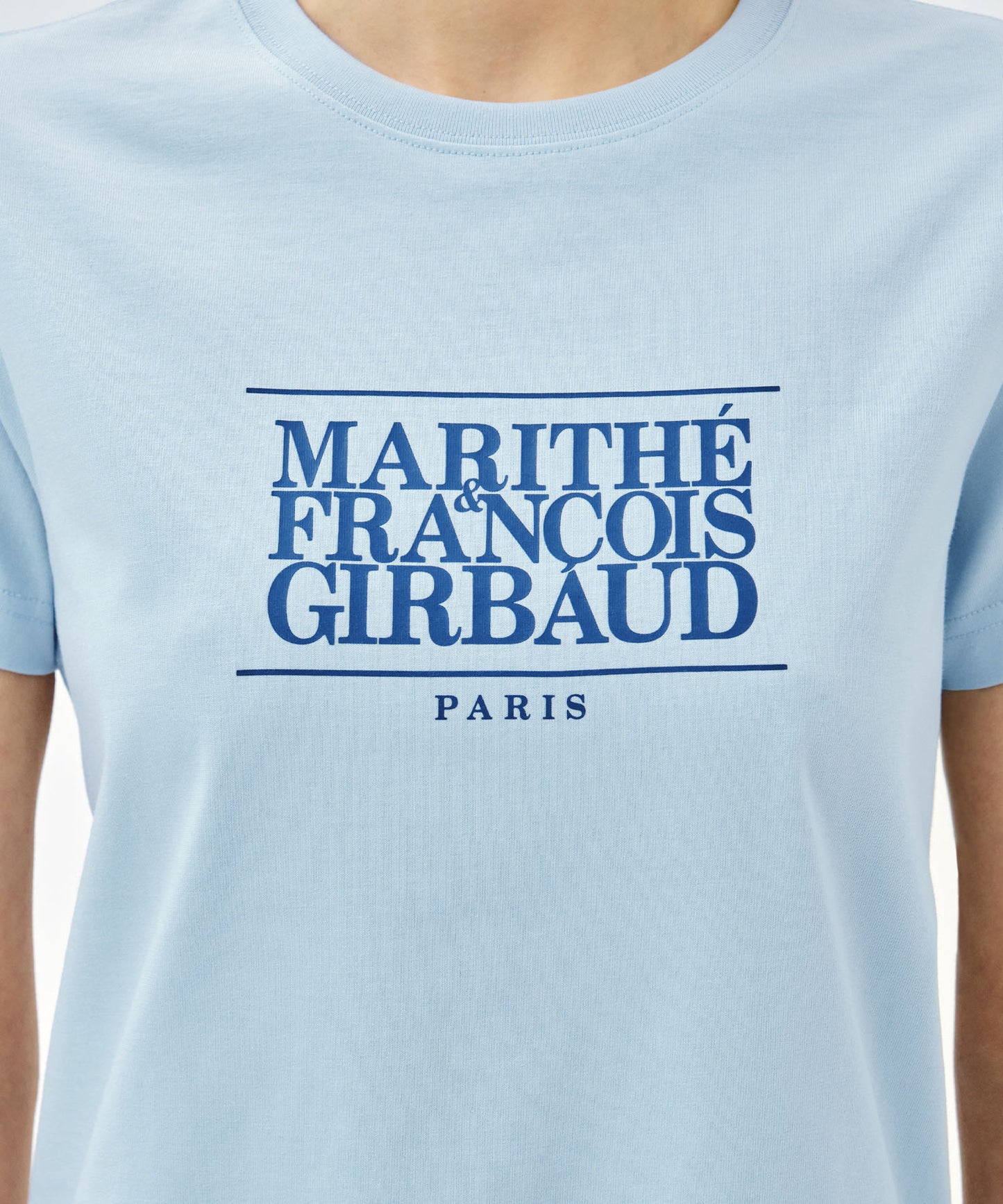 W CLASSIC LOGO TEE ice blue