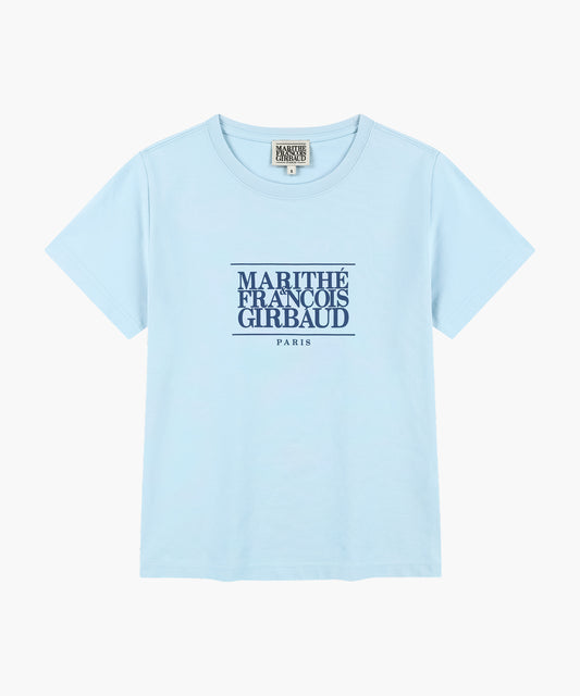 W CLASSIC LOGO TEE ice blue