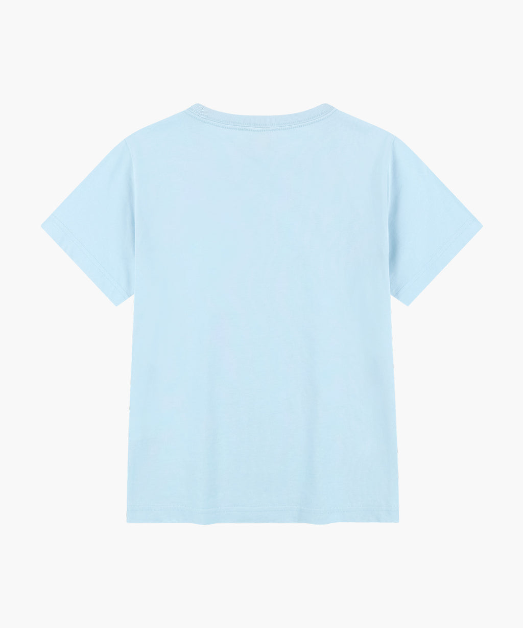 W CLASSIC LOGO TEE ice blue