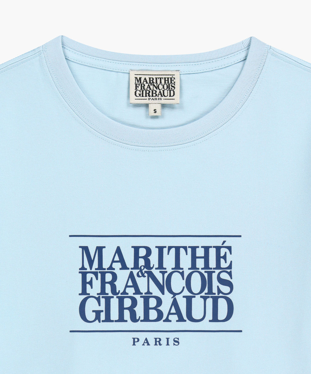W CLASSIC LOGO TEE ice blue
