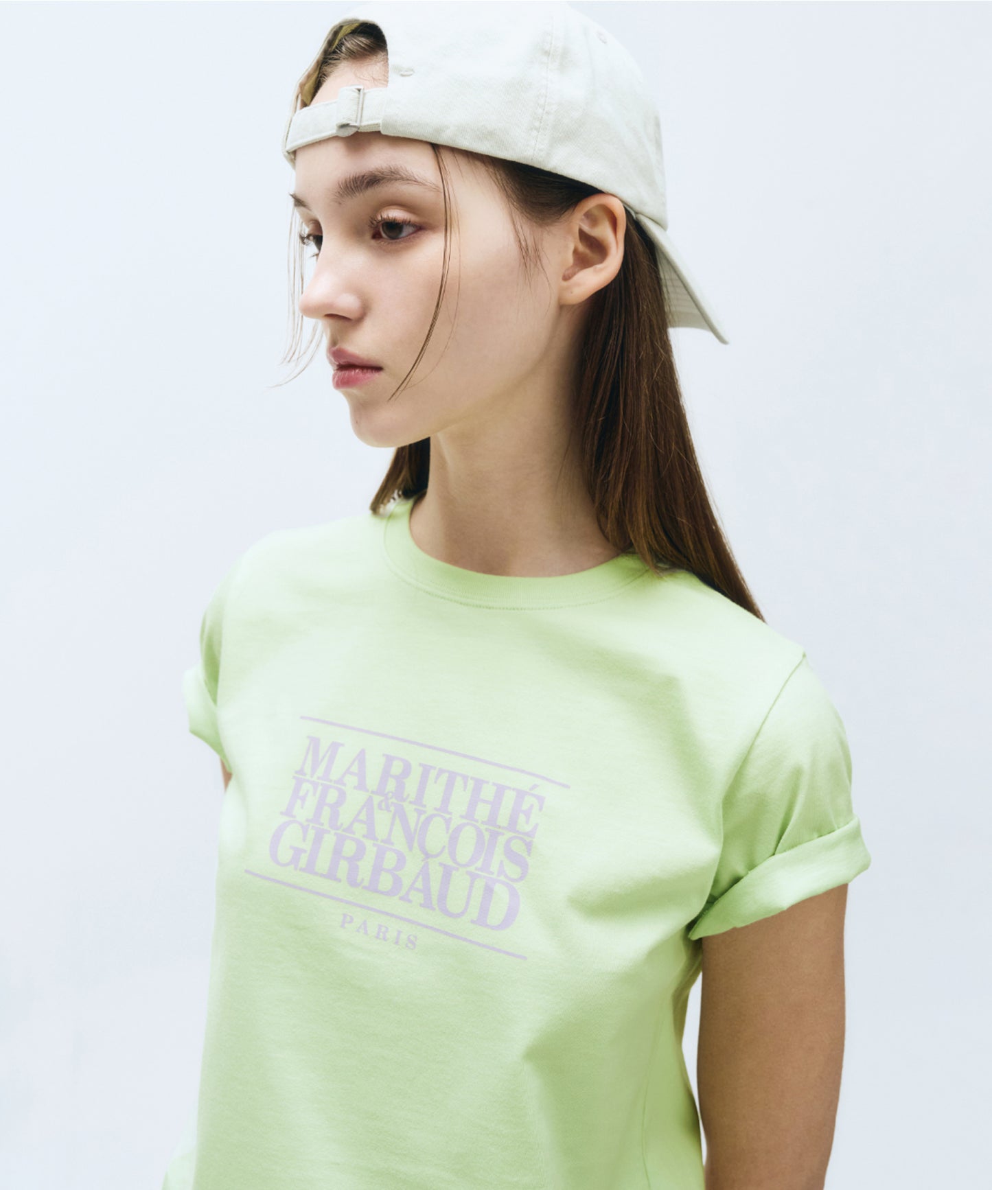 W CLASSIC LOGO TEE light green