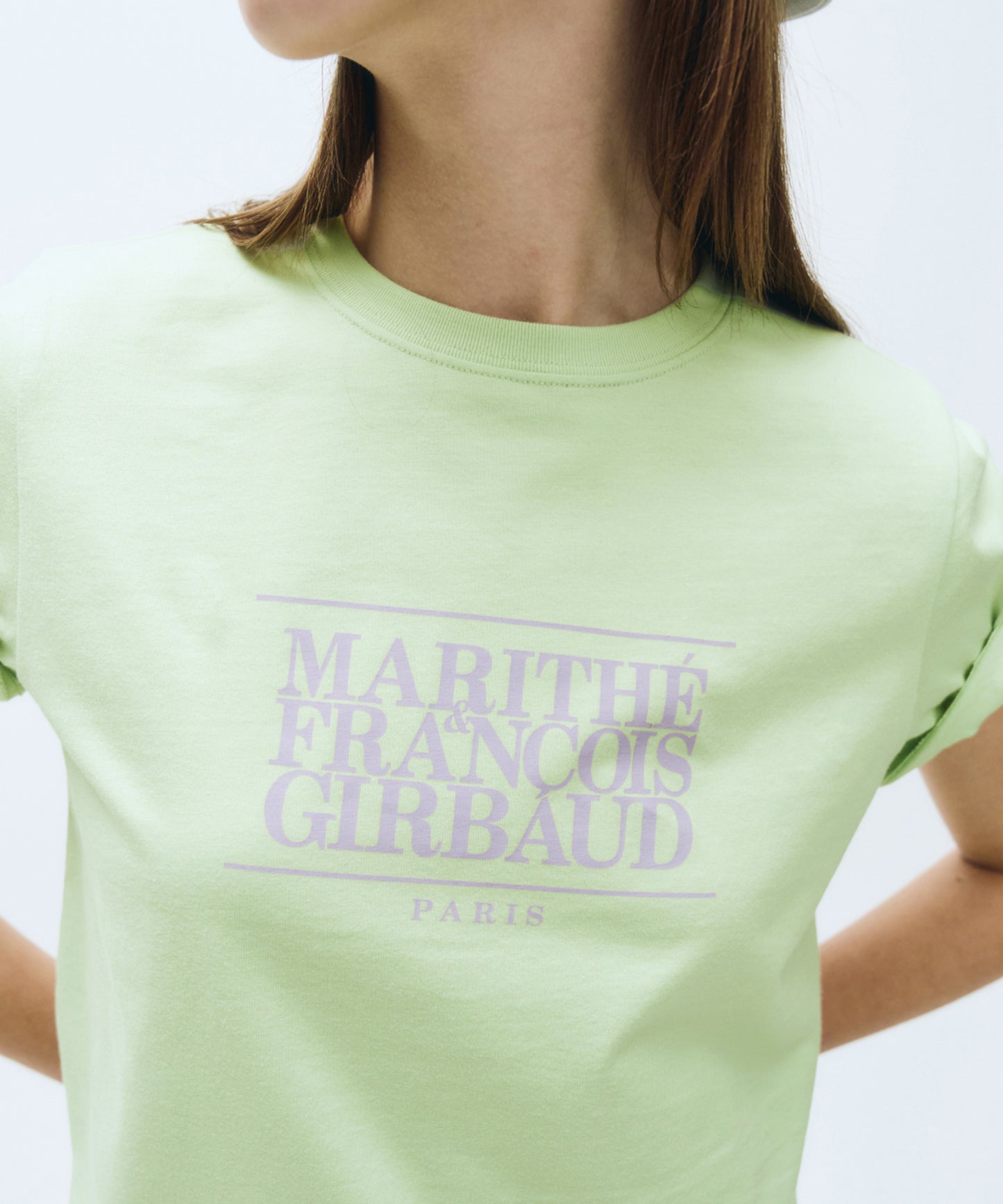 W CLASSIC LOGO TEE light green