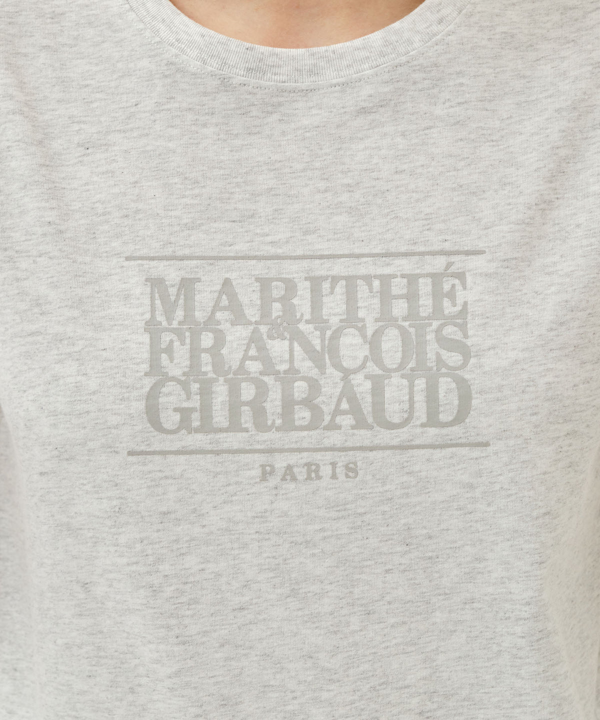 W CLASSIC LOGO TEE light heather gray