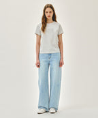 W CLASSIC LOGO TEE light heather gray
